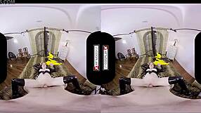 Batgirl cosplay slut feels so excited to fuck you silly in VR goggles with intense blowjob