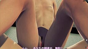 i'm fuckin' that brunett in the toliet, but it's all 3d anime style, you know?