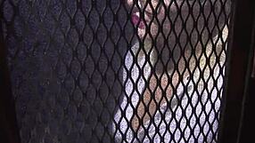 This scene shows Layla Price masturbating in a confessional booth