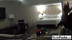 hot nicole aniston films hot red-head tana before making her cum