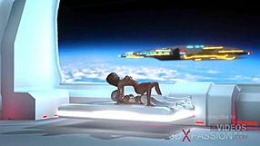 Space Sex In The Space Station Hot Shemale Android Fucks A Sexy Woman