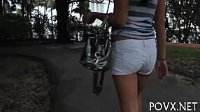 hey, check this teen 18+ giving a blowjob outdoors