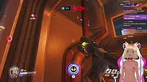 Vtuber plays Overwatch and gets spanked in part 2.
