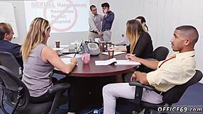 Gay boy and man engage in sex in tube video about sexual harassment class