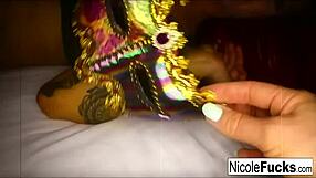 hot nicole aniston films hot red-head tana before making her cum