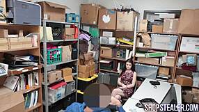 Attractive brunette pornstar sucks cock and gets stuffed in doggystyle roleplay