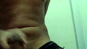 Young carioca's monster cock contrasts his innocent look.