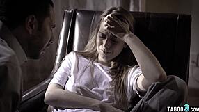 A dominant therapist in training has intercourse with a petite, disturbed adolescent