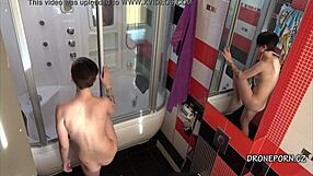 Anna caught on hidden cam in bathroom during spy voyeur session