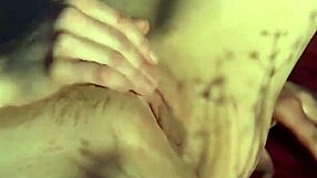 Flaunting her gorgeous figure and all natural breasts, Tiny takes a self pleasure session