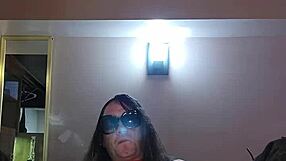 Sissy in lingerie is naughty and starts to masturbate