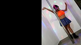 Latina student seduces English teacher with sexy dance and dirty sex to pass class