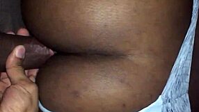 ebony couple getting wild in doggystyle with bent over ass 😏