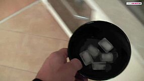 i feel emotional connection with my sweet blonde girlfriend's feet during big cock sex