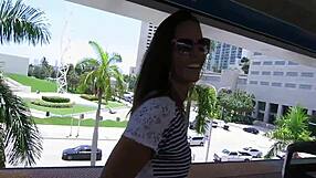 Cute little slut performs blowjob and vaginal sex in a POV perspective