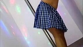 Latina student seduces English teacher with sexy dance and dirty sex to pass class