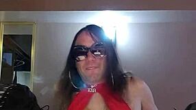 Sissy in lingerie is naughty and starts to masturbate