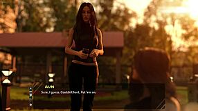 Stunning brunette discusses old days in taboo game