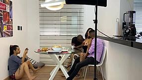 Boss Sandy Cortez Relieves Stress With Employee Cocks In Anal Session