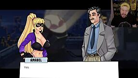 The lewd knight gets face fucked and cums in gloryhole