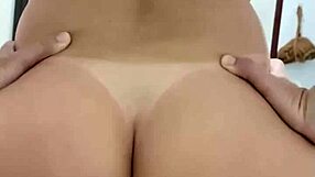 As her ass loving clients lap her up, Blonde camgirl’s wild ride