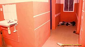 my husband and co-wife enjoy a massage while i watch from the door