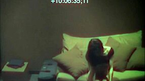 sexy babe fingering her tight pussy on sofa, oh god