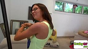 Petite Kacie Castle with tattoos gets fucked hard by big cock.