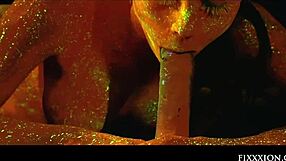 Glow Goddess Fingers Shaved Pussy