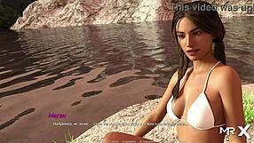 Learn beach volleyball with seductive 3D instruction video
