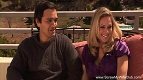 Hey, wanna watch my big tits blonde wife turn swinger with wild anal and ripped clothes tonight?