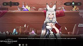 Complete gameplay - wanderer broken bed part 5 with blonde big tits fingering and masturbation