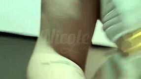 i'm teasing with sexy white lingerie showing latina ass tattoo big ass natural tits