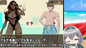 Crossdressing Girl Plays Pickup On Beach