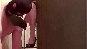 Mistress dominates her slave in femdom session