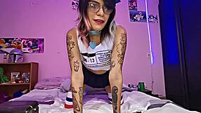 Latina bent over for doggystyle anal creampie