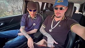 Young Brazilian Guy Gives Tight Ass to Rough Favelado Uber Driver