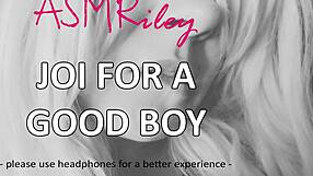 ASMRiley’s seductive commands allow good boy to get to jerk off