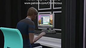 Wild Threesome with Girlfriend and Hot Stepmom in Anal Riding