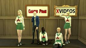 Goku Chapter 2: Maestro Roshi's Uncontrolled Harem Sex with Threesomes, Orgy, and Assfucking Until Disaster