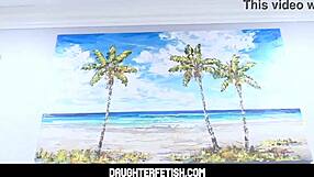 Serena santos experiences intense drilling from her protective stepfather in pov.