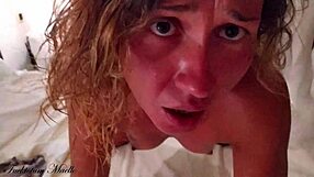 Camgirl gets slammed hard by friend after live show