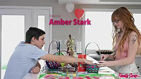 In this family swap, I licked her big tits and milf pussy, leading to a creampie