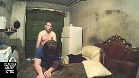 Passionate anal fucking from behind, huge cumshot on her fat ass.