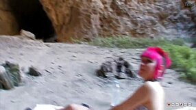 older guy's hard cock feels perfect in her tight young holes.