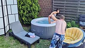 jadilica's free backstage outdoor solo turns into anal masturbation and teasing bts show.