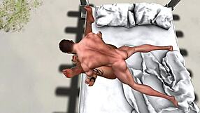 Sex fest with random pairings and suckling in cartoon, baby form