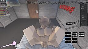 Little girl has sex with big dick in roblox game