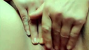 Amateur anal play with a massive 9-inch dildo