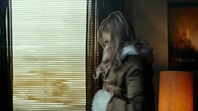 silent night featuring a sexy topless girl with brunette hair and big boobs